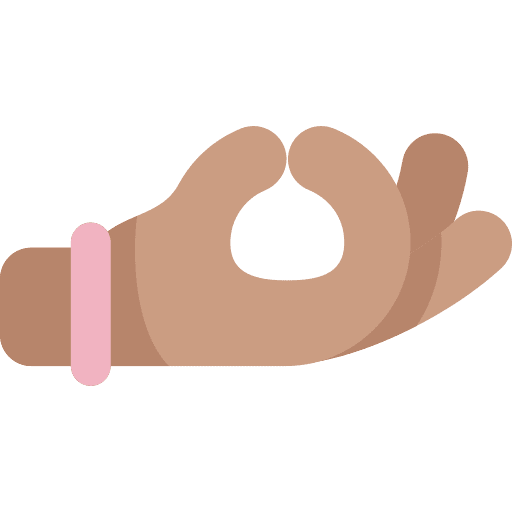 Mudra hand mudra fingers icon