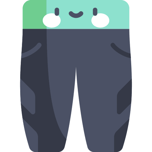 Yoga pants leggings clothes sports and competition icon