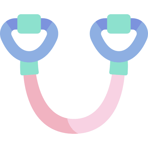 Exercise band gym exercise band physiotherapy icon