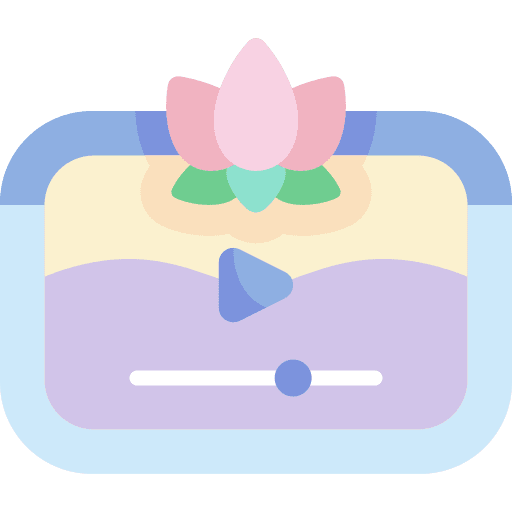 Video wellness meditation tutorial icon