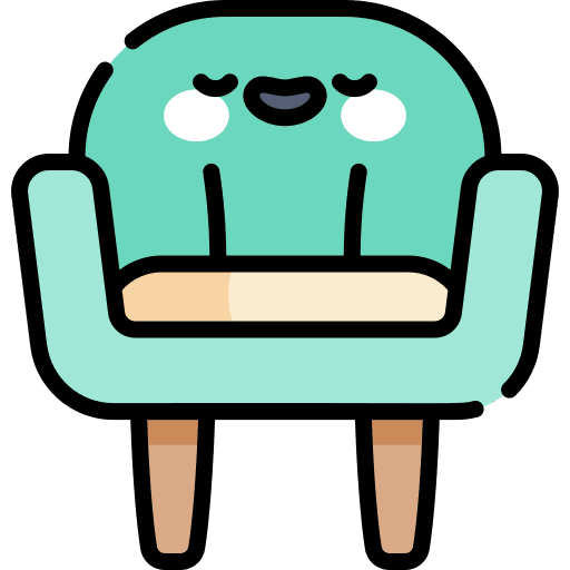 Armchair decor furniture interior icon