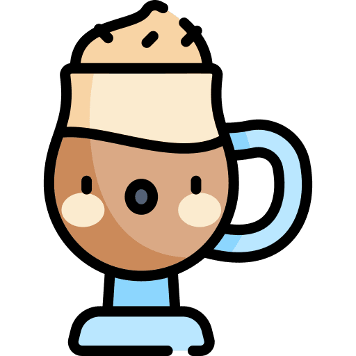 Capuccino coffee shop hot drink food and restaurant icon