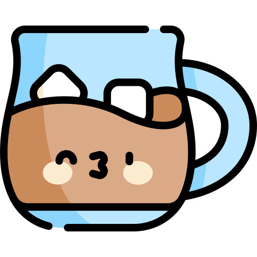 Iced coffee shop bar cup icon
