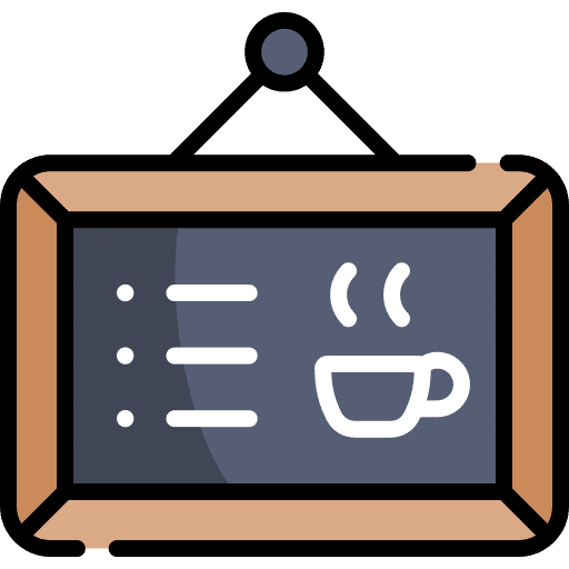 Menu menu hanging tools and utensils icon