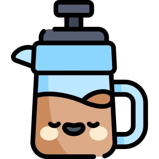 French press coffee shop cafe coffee breaks icon