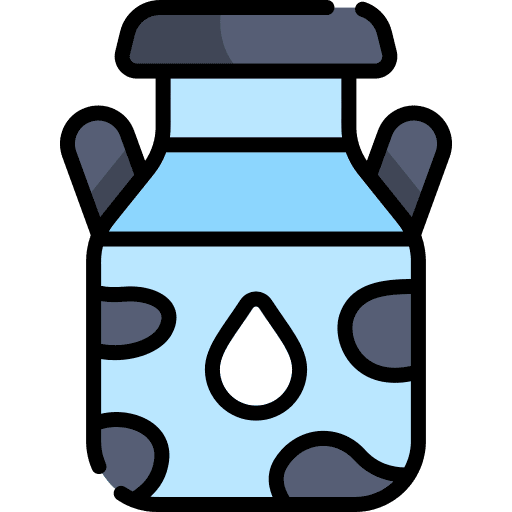 Milk milk farming and gardening drink icon