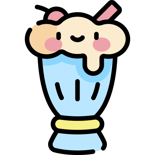 Milkshake refreshment food and restaurant dessert icon