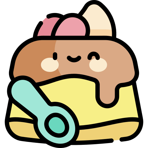 Pudding pudding food spoon icon