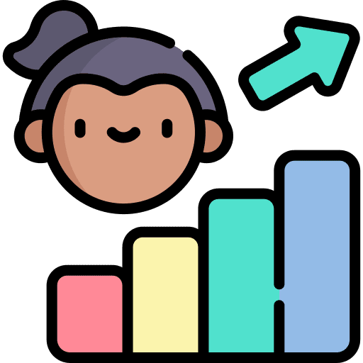 Job promotion people career development icon