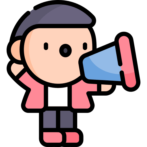 Motivation announcement goal advocacy icon