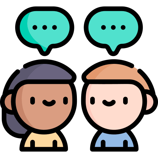 Talking speech bubbles counselling chat box icon