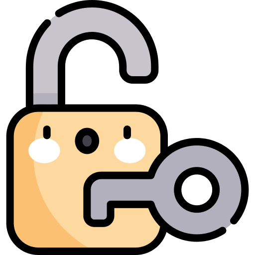 Key safety security key hole icon
