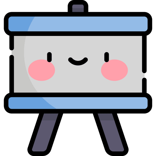 Presentation blackboard board business and finance icon