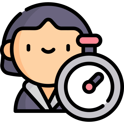 Punctual time and date work schedule icon