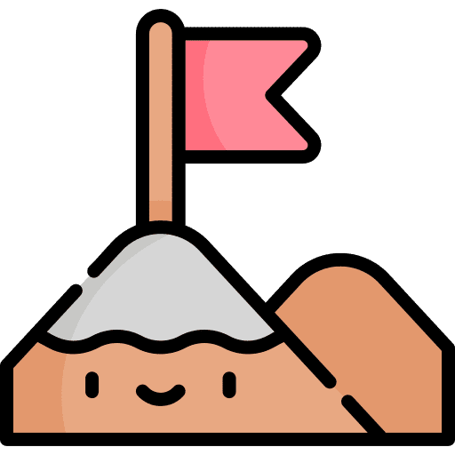 Goal business and finance mission goal icon