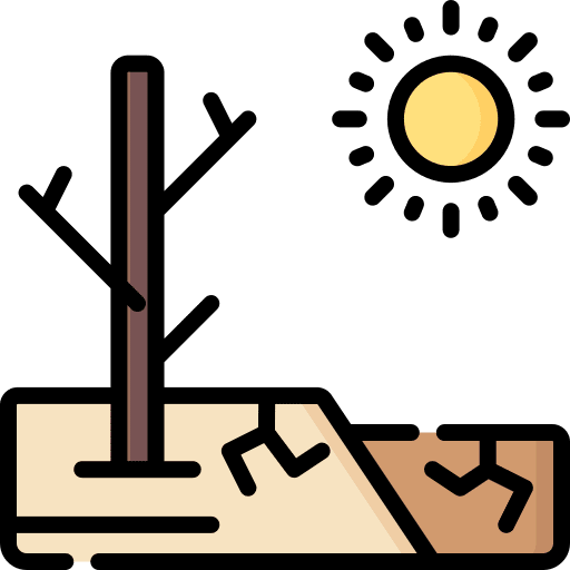 Drought nature drought desert icon
