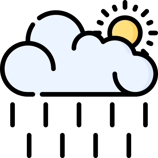 Rainy weather meteorology rain icon