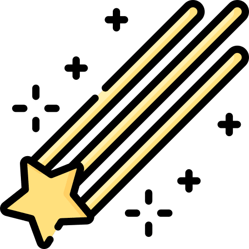 Shooting star universe weather shooting star icon