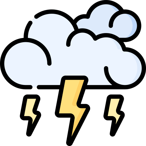 Thunderstorm storm weather thunder icon