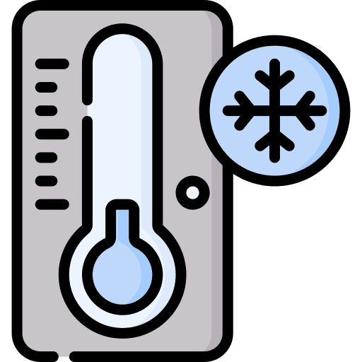 Low temperatures snow thermometer low temperatures icon