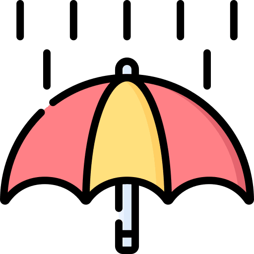 Rain protection rainy rain drops icon