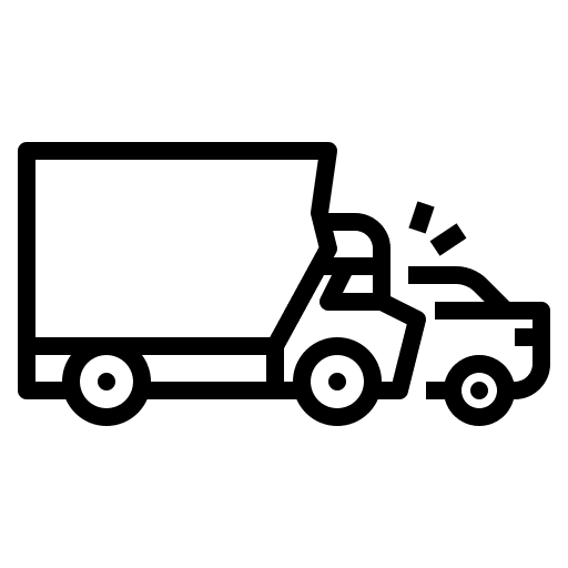 Accident truck vehicle critical icon