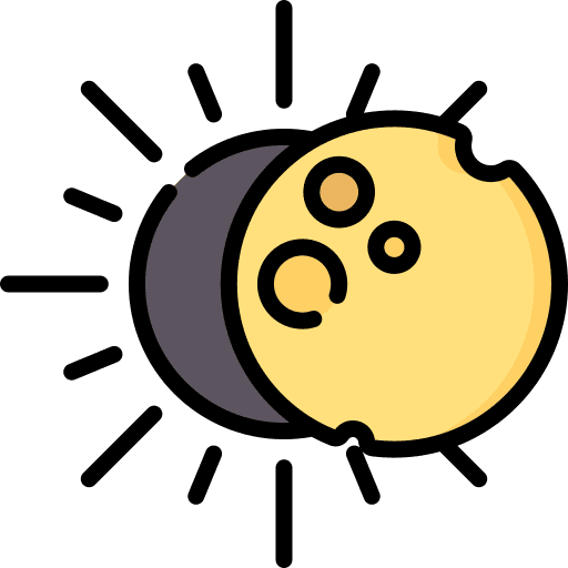 Eclipse weather astral meteorology icon