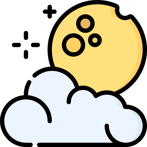 Night full moon moon phase moon icon