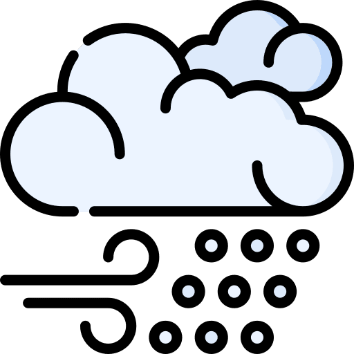 Snow wind snowing windy icon