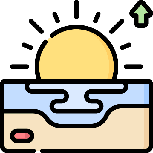 Sunrise sun beach sunrise icon