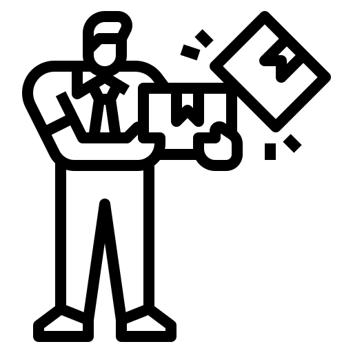 Accident accident business risk icon