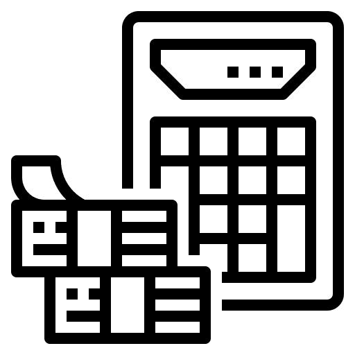 Budget management crisis management calculate icon