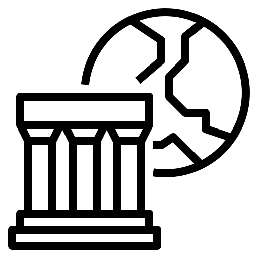 Economy situation crisis management bank icon