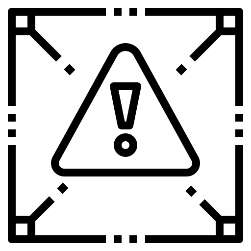 Margin risk management crisis management icon