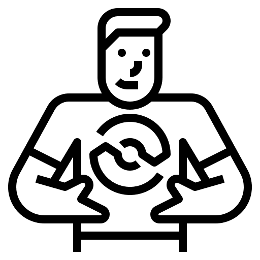 Recovery management people businessman icon