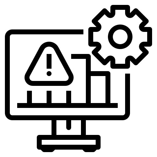 Statistic risk business impact statistic icon