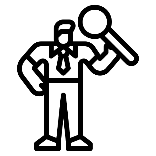 Identification business management people icon