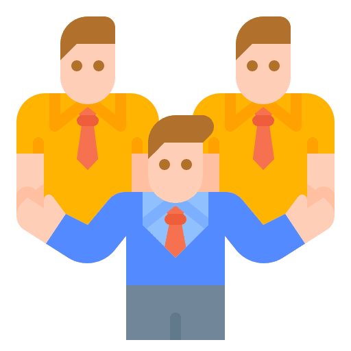 Organization management organization members icon