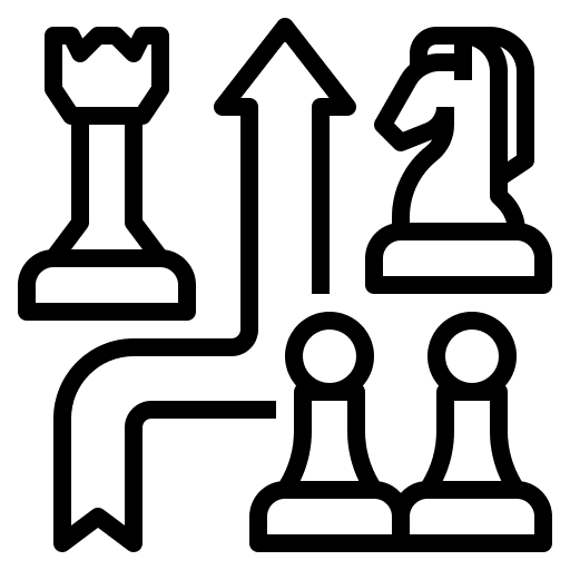 Strategy avoid management chess icon