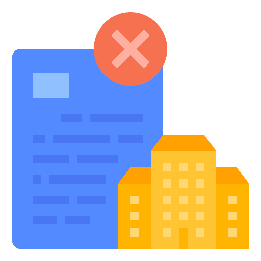 Bankrupt business crisis company icon