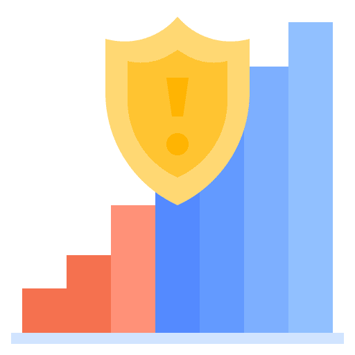 Statistic crisis prevention regulation icon
