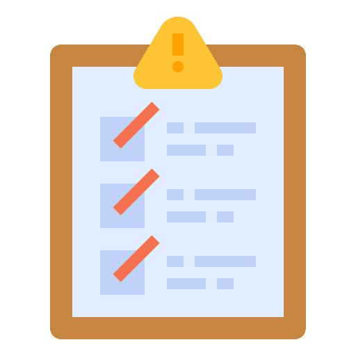 Check list check list risk clipboard icon