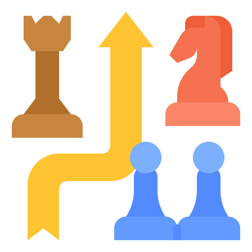 Strategy risk avoid business icon