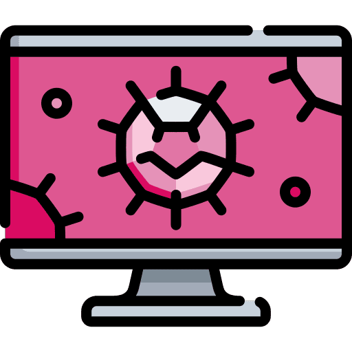 Computer security hack computer icon