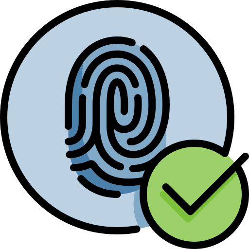 Fingerprint fingerprint scanning interface prints icon