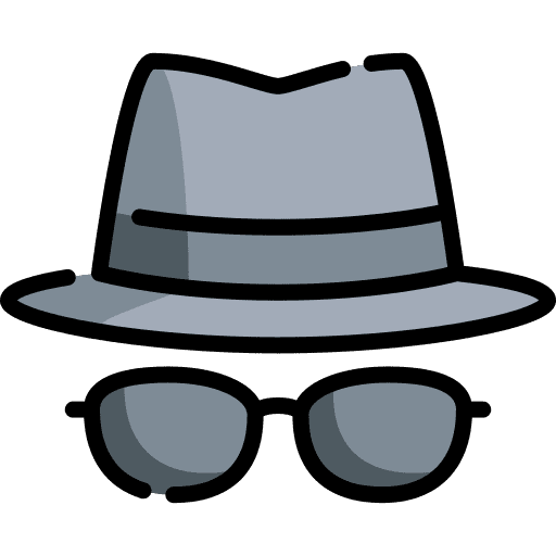 Incognito profession incognito investigation icon
