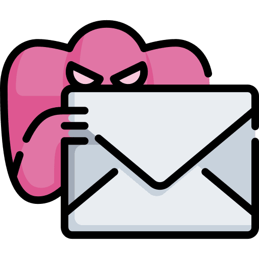 Spoofing document spam email icon