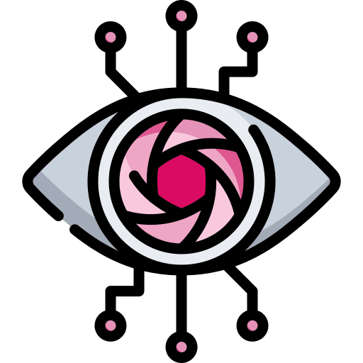 Spyware watched cyber spy icon