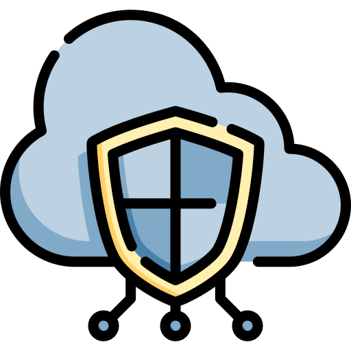 Cloud computing verified protected secure icon