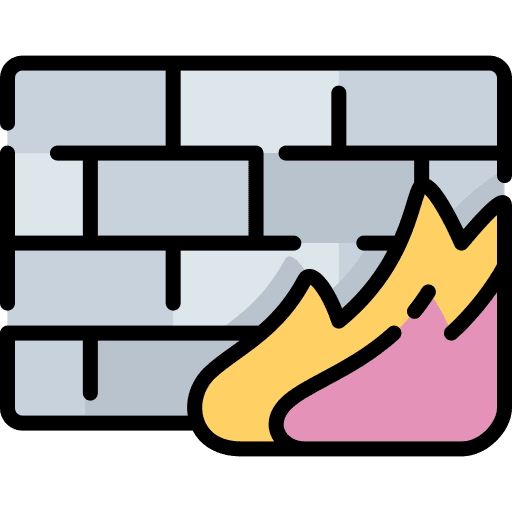 Firewall firewall fire network icon